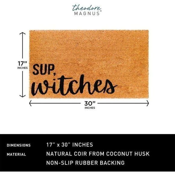 Halloween Sup Witches Natural Coir Doormat Home‎ - Picture 3 of 6